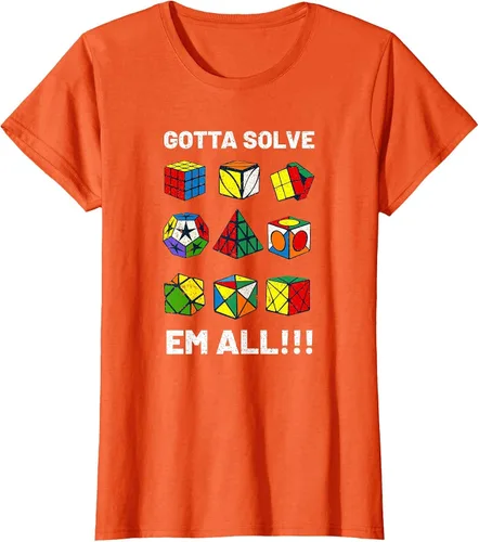 Vista 53 de Competitive Puzzle Cube Gotta Solve Em All Speed Cubing T-Shirt Asphalt Grey