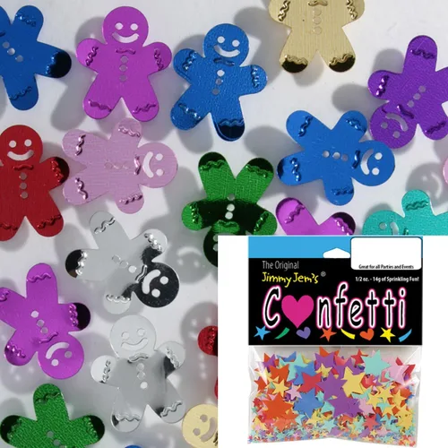 Vista 3 de Confeti Gingerbread Man Delicioso Mix - Paquete al por menor #9710 QS0