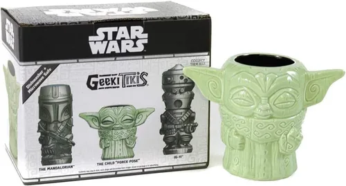 Vista 4 de Geeki Tikis The Child Baby Yoda Force Pose Taza Star Wars: 16 onzas