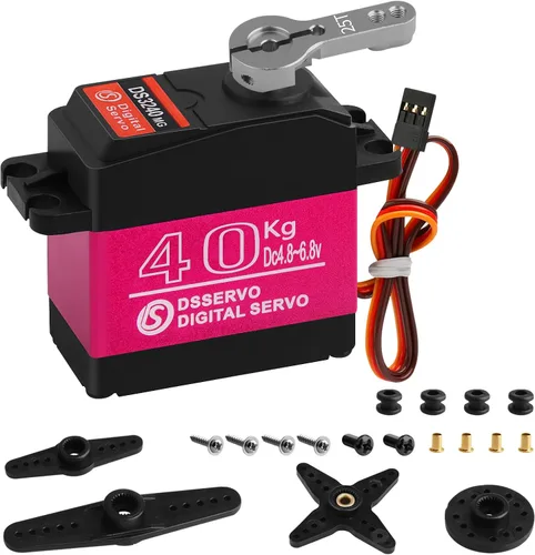 Vista 13 de 44.1 lbs impermeable Metal Gear RC Servo, 270°
