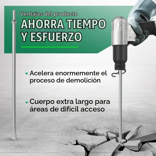 Vista 5 de MonkeyKingBar- Cincel neumático de 3/4" x 18" con vástago de 0.401