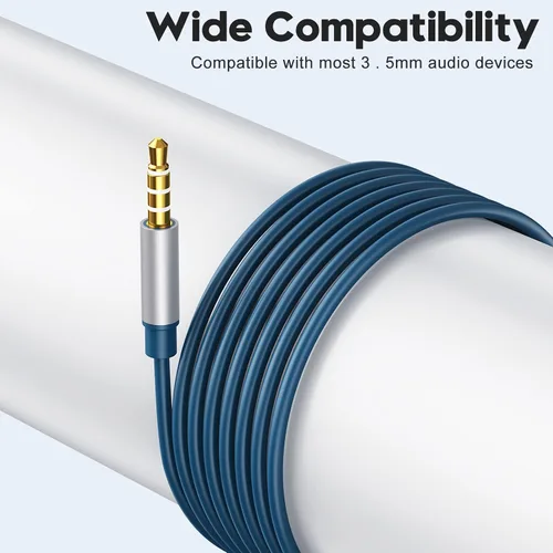 Vista 6 de Auriculares con cable, auriculares intrauditivos con cable, auriculares de medio oído, conector de 0.138 in, auriculares con cable con micrófono