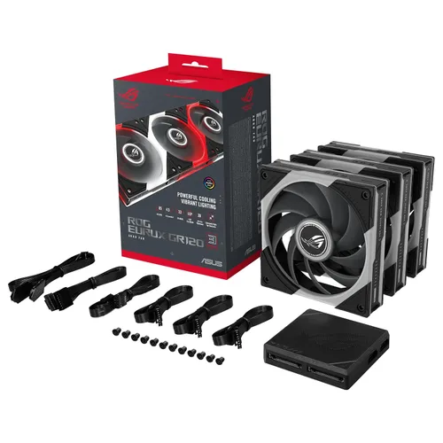 Vista 22 de ASUS Prime MR120 ARGB Case Fan - Paquete individual