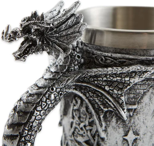 Vista 3 de Furniture Creations SERPENTINE DRAGON, 5.75" x 3.5" x 5", Taza multicolor