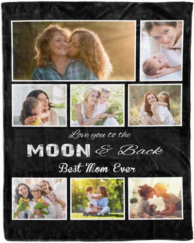 Vista 24 de D-Story Regalos para mamá, regalo para el día de la madre de parte de hija e hijo, manta de franela suave regalo para mamás Navidad, manta de cama