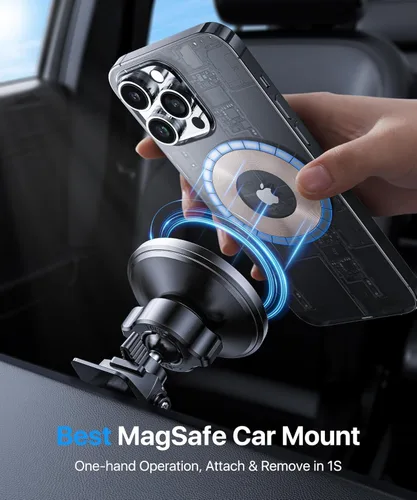 Vista 6 de andobil para Montura de Coche MagSafe [Ímpetu Más Fuerte] Soporte Magnético para Teléfono para Coche Vent 360 Ajustable Soporte Magnético