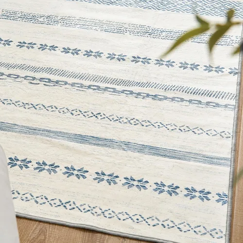 Vista 124 de jinchan Alfombra marroquí de pasillo 2x6 - Alfombra de pasillo lavable a máquina para cocina, alfombra moderna geométrica suave de pelo bajo