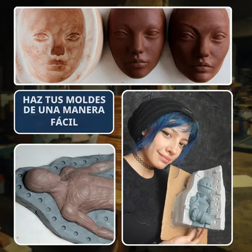 Vista 9 de Monster Clay Arcilla de modelado de grado prémium (gris, dura, 4.5 libras)