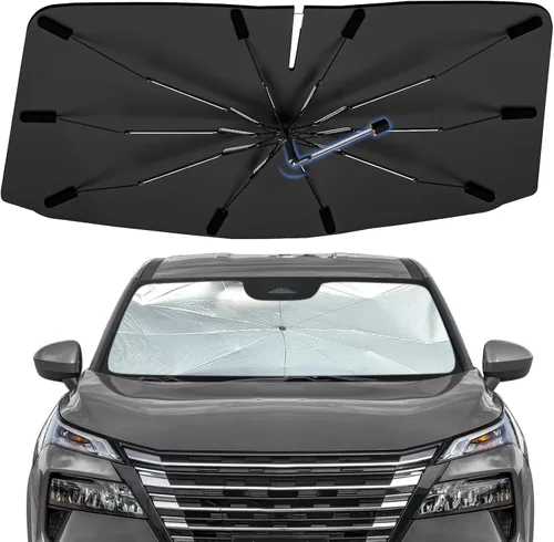 Vista 68 de Sombrilla Parasol para Parabrisas para Mazda 3 2014-2026, Parasol Plegable para Coche para Ventana Delantera, Visera Protectora Solar Altamente