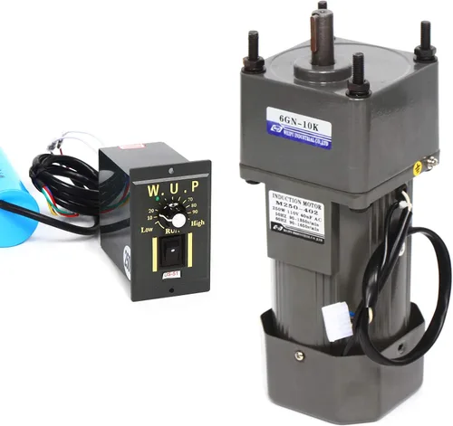 Vista 32 de Motor de engranajes eléctrico 110V 250W 10K Monofásico de alto par motor reductor de engranajes de CA 0-135 RPM Controlador de velocidad variable