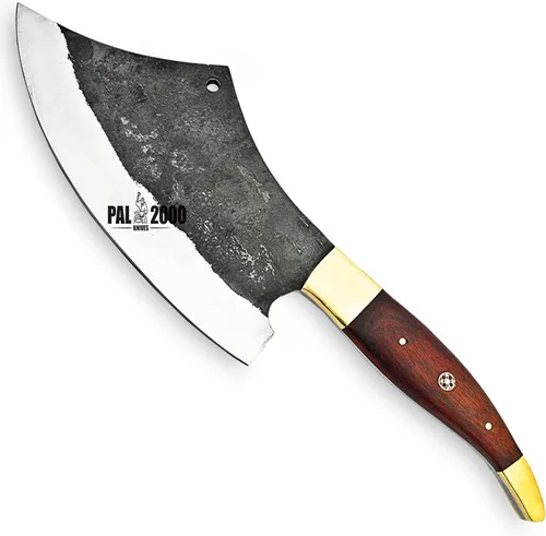 Vista 5 de PAL 2000 KNIVES REG-9959 Cuchillo de carnicero hecho a mano de acero al carbono de 12 pulgadas