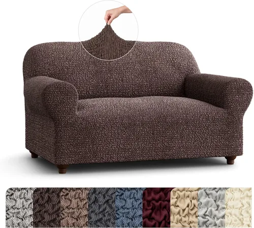 Vista 32 de PAULATO BY GA.I.CO. Funda elástica para sillón – Funda de sofá – Funda de sofá biplaza – Protector lavable de ajuste de forma de 1 pieza para Beige