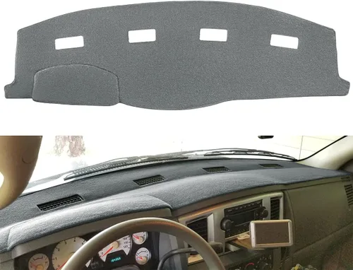 Vista 19 de Yiz Funda para Tablero Cubierta de Salpicadero Tapete de Ajuste Personalizado para Dodge Ram 1500 2002-2005, 2500/3500 2003-2005 (02-05 Beige) Y22