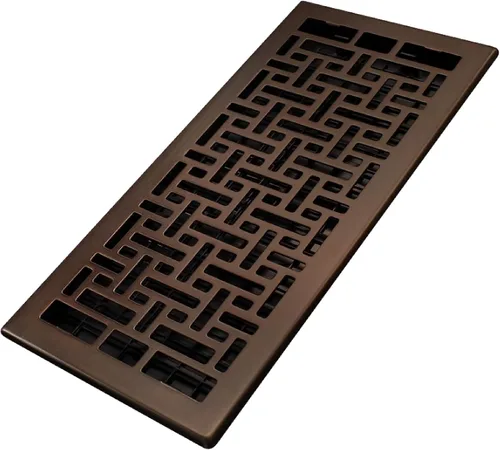 Vista 22 de Decor Grates Registro de suelo oriental AJH212-RB, 2 x 12 pulgadas, acabado de bronce frotado