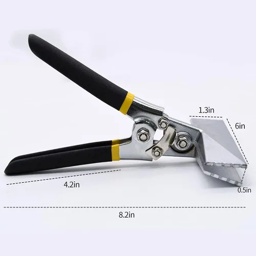 Vista 6 de Enrollador de mano, herramientas dobladoras de chapa de mandíbula recta de 6 pulgadas, alicates de costura de borde con mango ergonómico
