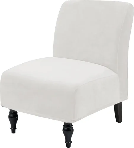 Vista 12 de Fundas decorativas de terciopelo para sillas sin brazos, de alta elasticidad, protector de muebles extraíble para sala de estar, comedor, hotel