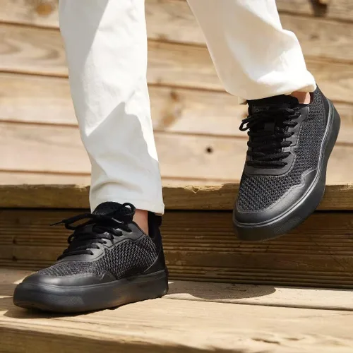 Vista 6 de OrthoComfoot Zapatillas ortopédicas de moda para hombre con soporte de arco cómodos zapatos ortopédicos para fascitis plantar, zapatos de caminar