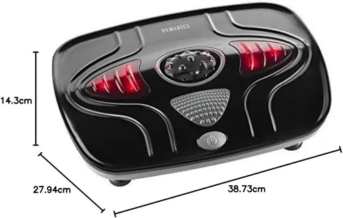 Vista 11 de HoMedics Masajeador de pies con vibración: máquina masajeadora de pies portátil con calefacción, calor calmante con sensaciones multipunto y control