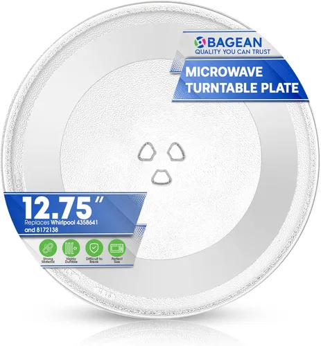 Vista 7 de Reemplazo de plato para microondas de 12" W10337247 W11367904 para microondas Whirlpool - Plato giratorio de vidrio para horno microondas - Plato