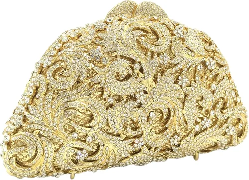 Vista 2 de Diamantes de imitación bolsos de noche para mujer embragues bolso cadena vestido de boda bolsos