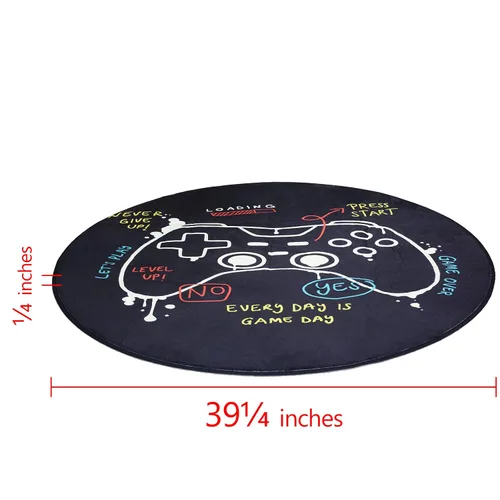 Vista 2 de Linkidea VR Mat Compatible with Oculus Quest2, VR Gaming Mat, Floor Rug Pads for Oculus Rift S, PlayStation VR, PSVR2, Gear VR, HTC Vive (Black)