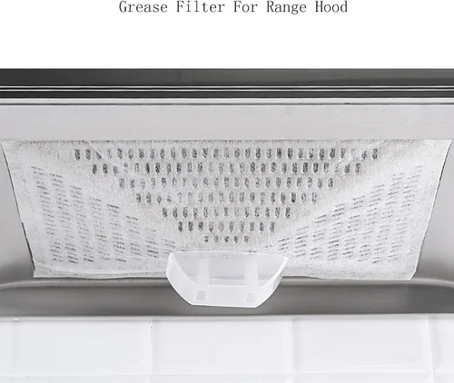 Vista 8 de 12 filtros de grasa papel campana extractora de papel, cocina restaurante cocina máquina de cocina filtros de grasa papel carbono universal campana