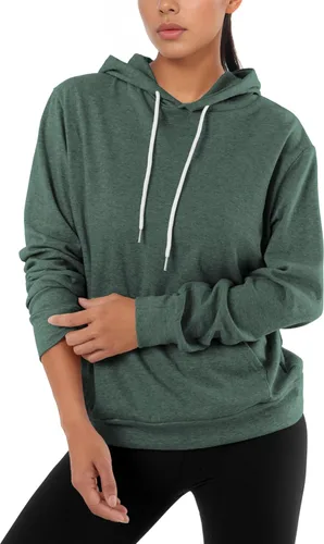 Vista 2 de GIVON - Sudadera ligera con capucha, manga larga y bolsillo frontal (XS 4XL) para mujer