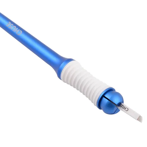 Vista 6 de CHUSE M99 Microblading Pen Pluma Manual de Maquillaje Permanente con Diseño de Patente de Aspecto (azul)
