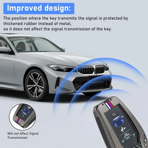 Vista 5 de Jaronx Compatible con funda para llavero BMW de 5 pies G30 G31/6 pies G32/7 pies G11 G12/X3 G01/X4 G02/X5 G05/X7 G07/i8, pantalla táctil digital