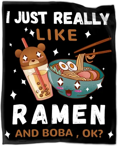 Vista 8 de Manta de té Boba de 40 x 50 pulgadas para niños, Just A Girl Who Loves Bubble Tea Fannel, manta de forro polar súper suave, manta de viaje