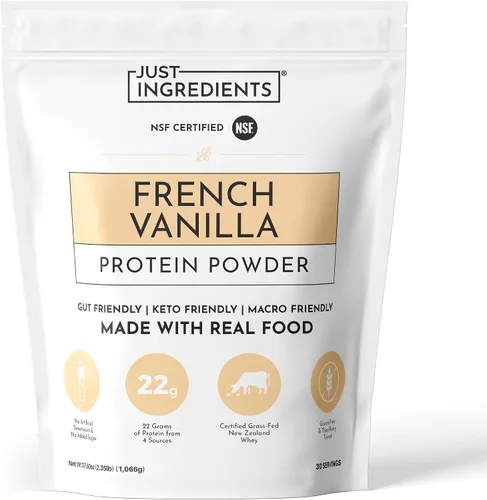 Vista 30 de JUST INGREDIENTS Chai Proteína en polvo – Mezcla de 30 porciones con suero 100% alimentado con pasto y proteínas vegetales orgánicas – Sabor cálido