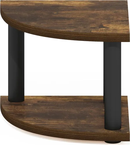 Vista 6 de Furinno Turn-N-Tube Organizador de encimera de cocina, estante organizador de encimera de esquina de 2 niveles, estante esquinero, para cocina