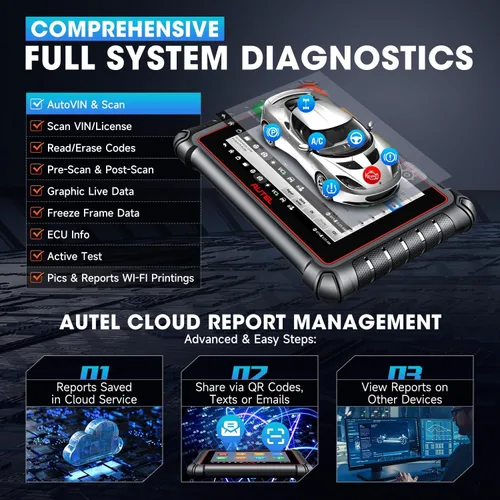 Vista 7 de Autel MaxiPRO MP900-BT escáner 2026 MP900BT OE C0ding como MS906 PRO MS906MAX 3000+ Active Test, 40+ Reset, OBD2 Bidirectional Scan Tool, Up of