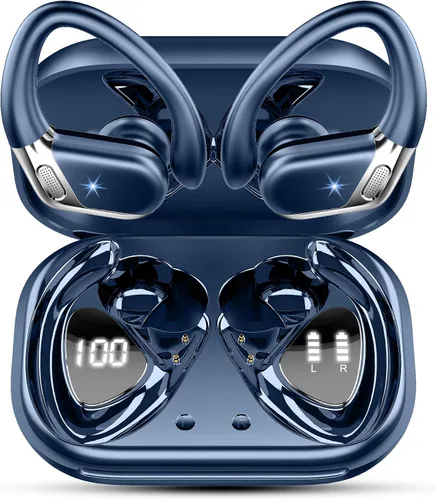 Vista 9 de Auricular Inalámbrico, Auriculares Bluetooth 5.4 de 75Hrs IP7 Impermeables para Deporte, Auriculares Inalámbricos para Correr con ENC Cancelación