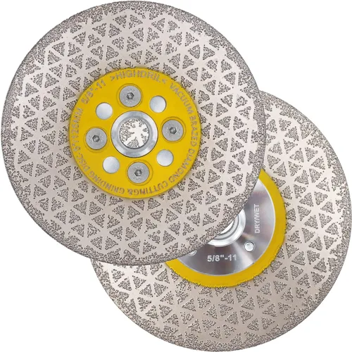 Vista 8 de HIGHDRIL Cuchilla de porcelana de diamante para cortar y moler, diámetro de 4 pulgadas, rueda de copa multiusos de 4 pulgadas, disco de diamante