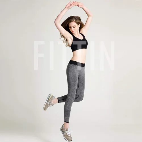 Vista 2 de FITTIN - Brasier deportivo con espalda cruzada para mujer soporte acolchado de alto impacto sin costuras para yoga gimnasio entrenamiento y Fitness