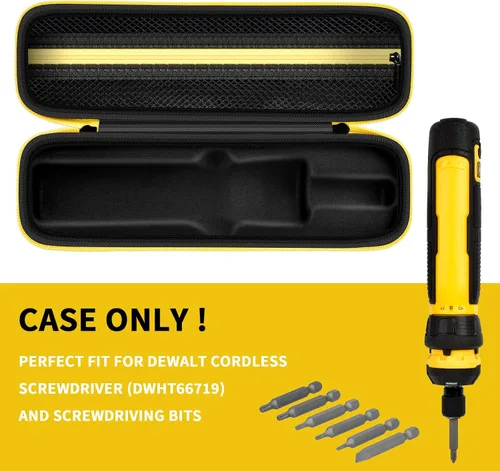 Vista 2 de Estuche para juego de destornillador eléctrico para destornillador inalámbrico DEWALT (DWHT66719) y brocas de atornillado, organizador