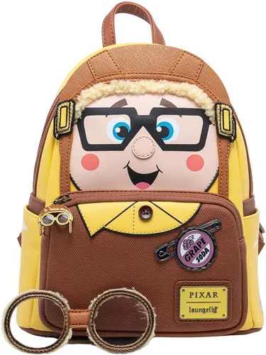 Vista 3 de Loungefly Disney Pixar Up Young Carl - Mochila para cosplay, Varios colores, Wdbk2678
