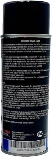 Vista 2 de Yamaha Yamalube - Lubricante para cadena de motocicleta en carretera, 12 onzas, #Acc-Chain-ON-AA