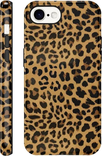 Vista 26 de Funda de teléfono con estampado de guepardo para iPhone 7/8/SE 2020/2022 de 4.7 pulgadas, funda de lujo con diseño de leopardo marrón coqueta a