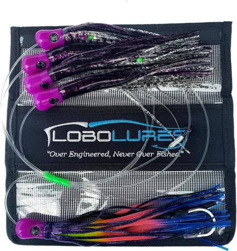 Vista 9 de Lobo Lures #207 Skipjack híbrido UV Big Game Trolling Lure - Señuelo para margaritas (8.0 in)