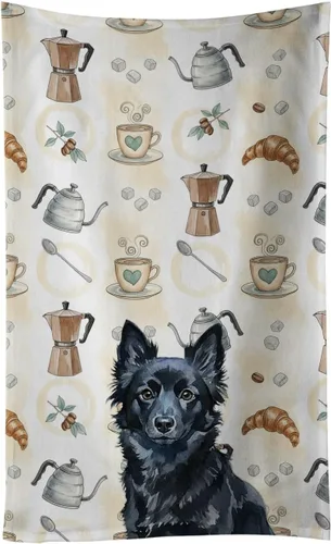 Vista 296 de Caroline's Treasures Afghan Hound - Toalla de cocina para barra de café, terciopelo frontal y lazo de algodón, lavable a máquina Sabueso afgano