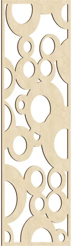 Vista 5 de 9 3/8"W x 24 3/8"H x 1/4"T Farwell Decorativos Paneles de Pared de Madera Calado, Hickory