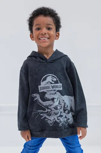 Vista 4 de Jurassic World Dinosaurio T-Rex - Sudadera con capucha de forro polar para niños pequeños a grandes