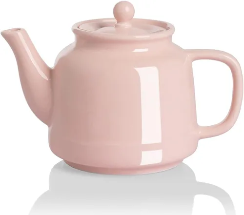 Vista 14 de Sweejar - Tetera de cerámica, tetera de porcelana de 30 onzas con infusor Azul