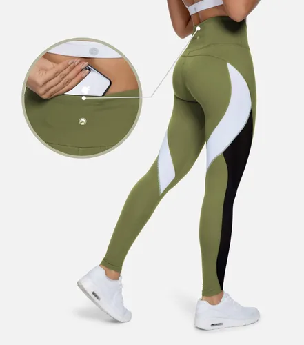 Vista 40 de Malla Queenieke 8030 de yoga, para correr, leggings con color combinado, para mujer