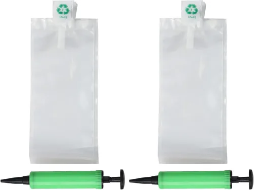 Vista 9 de Bolsas de aire de embalaje, Bolsas protectoras inflables de plástico transparente, Bolsas de embalaje inflables de aire, 50 piezas, 4 x 6 pulgadas