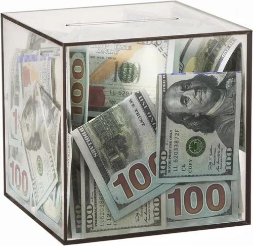 Vista 11 de Alcancía transparente para adultos/niños, caja de dinero de acrílico que no se puede abrir para ahorrar dinero en efectivo y monedas, debe romperse