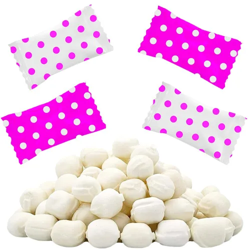 Vista 10 de 55 unidades Fruidles Baby Blue Big Dots Buttermints, caramelos de menta, menta después de la cena, caramelo de mantequilla y menta, sin grasa