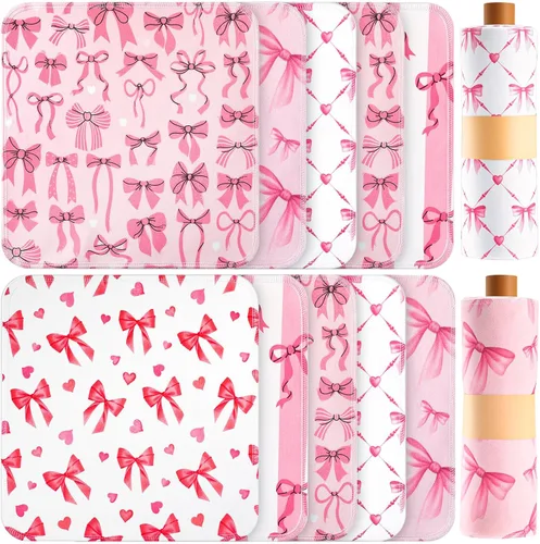 Vista 20 de Redbaker 50 piezas de toallas de papel reutilizables, paños de algodón reutilizables sin papel, toallas de papel absorbentes lavables
